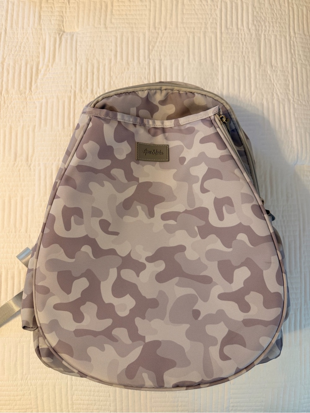 Ame & Lulu Gray Camo Sling Backpack